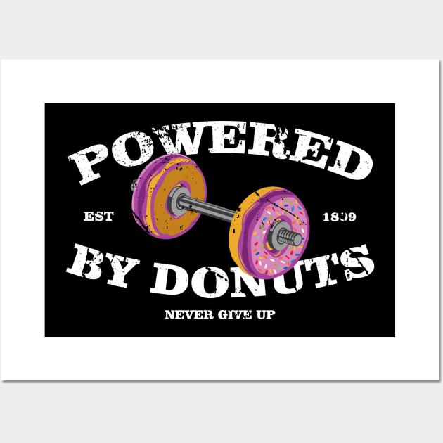 Powered By Donuts Wall Art by EddieBalevo